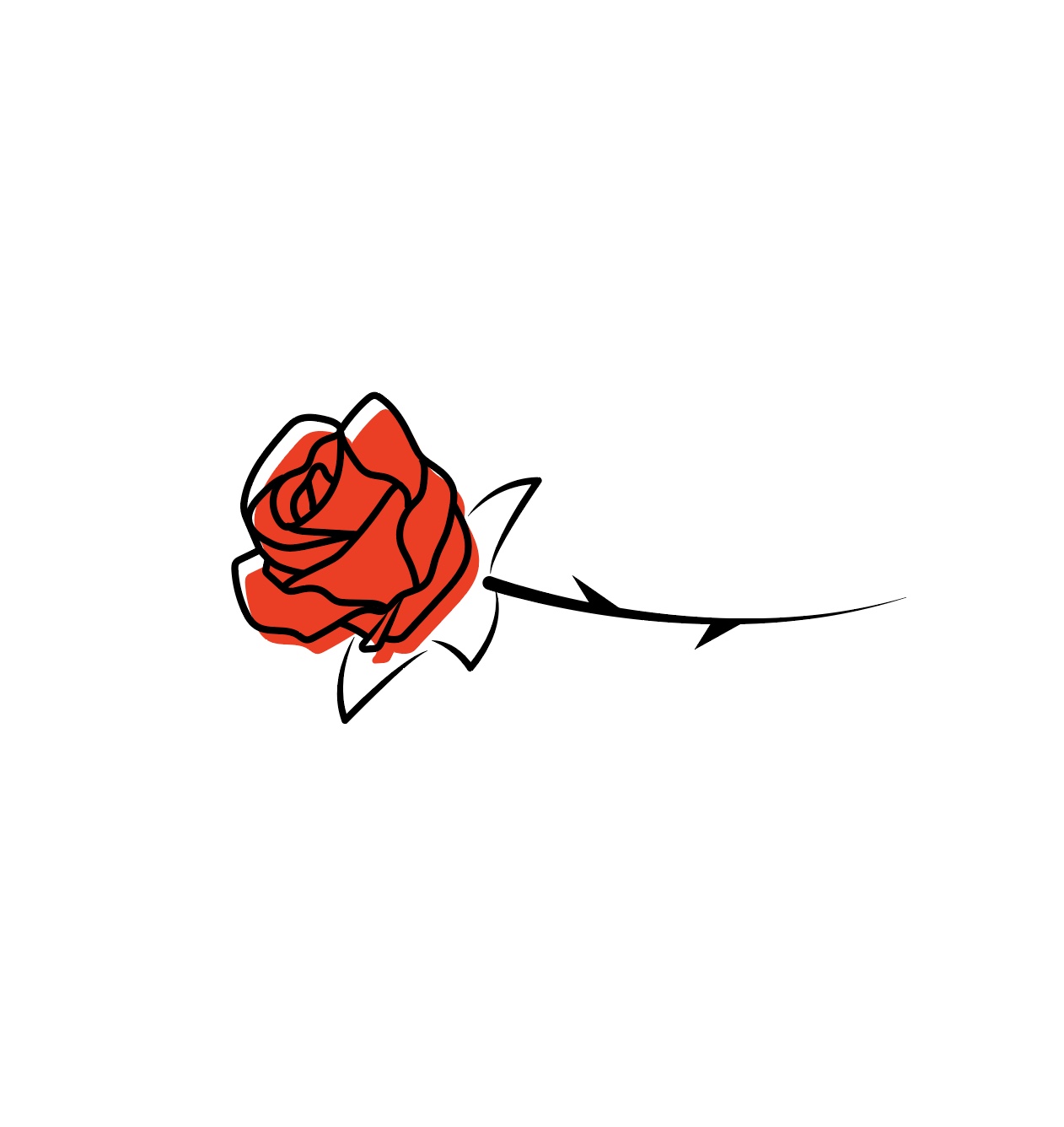 장미꽃 로고 요고 Ai 다운로드 Download Rose Flower Logo - 로고요고
